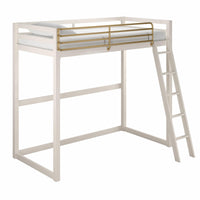 Little Seeds Monarch Hill Haven Twin Loft Bed - White/Gold 