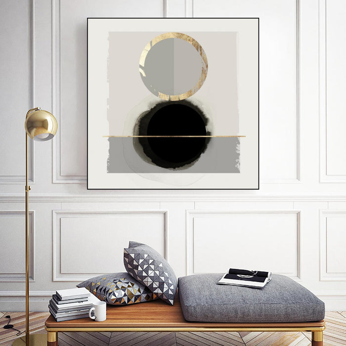 \"Dream Life Inspired I\" Canvas Framed Black 20x20 Wall Art