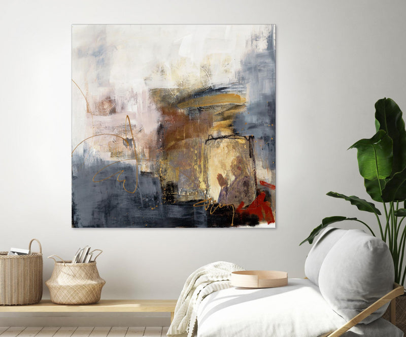 \"Hands To Heart Ii\" Giant Art 54x54 Wall Art