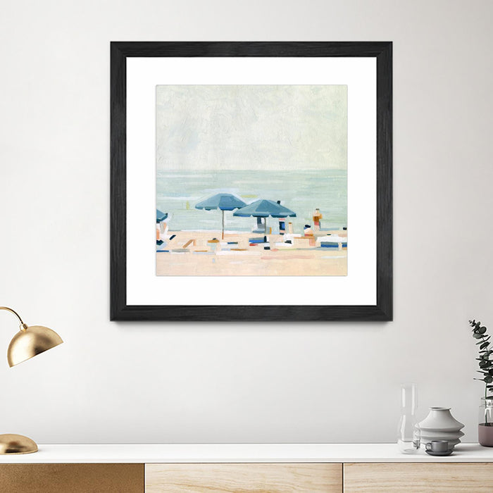 \"If It's The Beaches I\" Matted and Framed Black 36x36 Wall Art
