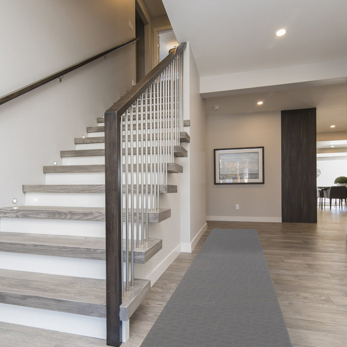 Bellezza Dark Grey 2'2\" x 10'0\" Area Rug