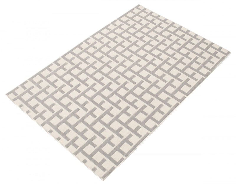 Brangane Light Grey 6'7\" x 9'6\" Area Rug