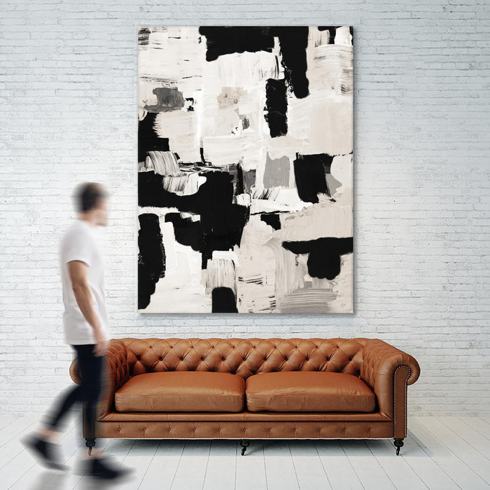 \"Night Peace Abstract\" Giant Art 72x54 Wall Art