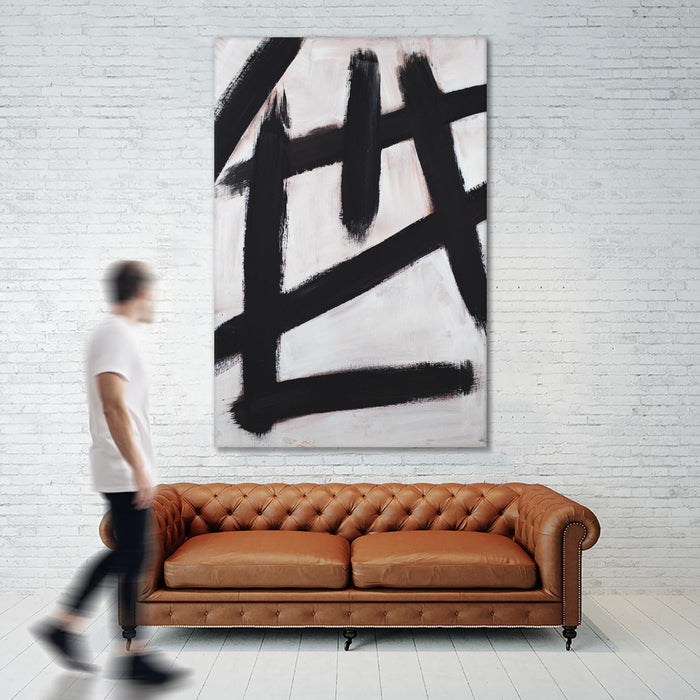 \"Ink Strokes\" Giant Art 84x54 Wall Art