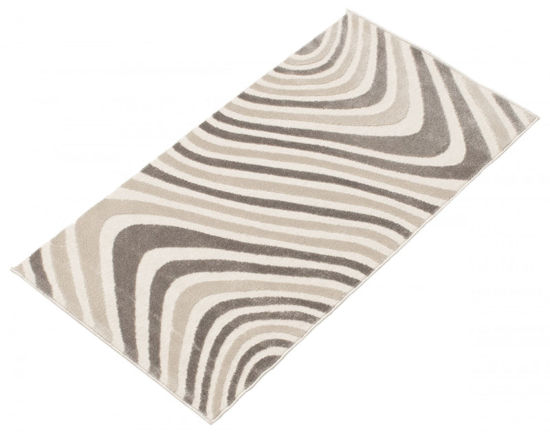 Nikkos Ivory 2'8\" x 4'11\" Area Rug
