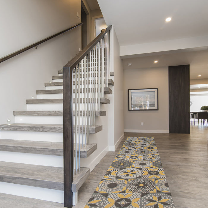 Bellezza Grey 2'2\" x 18'0\" Area Rug