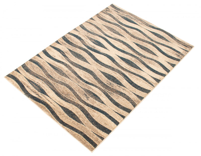 Arusha Ivory / Blue 6'7\" x 9'6\" Area Rug