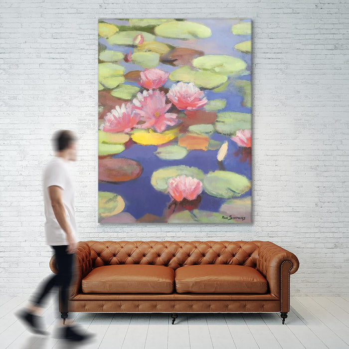 \"Passion In Pink\" Giant Art 72x54 Wall Art