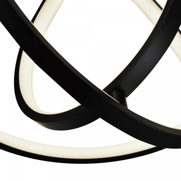 Sienna 30 W LED Black Orb Pendant