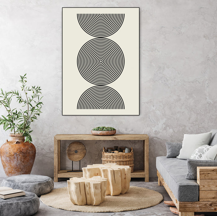 \"Simplicity Ii\" Canvas Framed Black 30x40 Wall Art