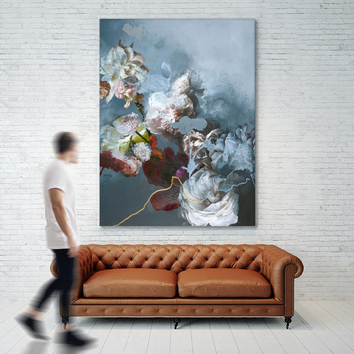 \"Haute Couture Blue\" Giant Art 72x54 Wall Art