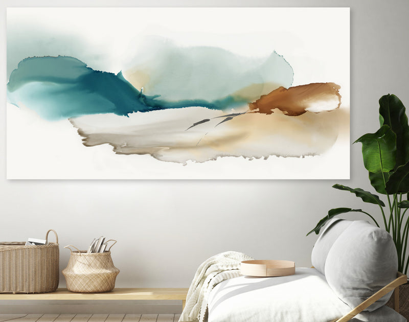 \"Inky Blue Mountains\" Giant Art 72x36 Wall Art