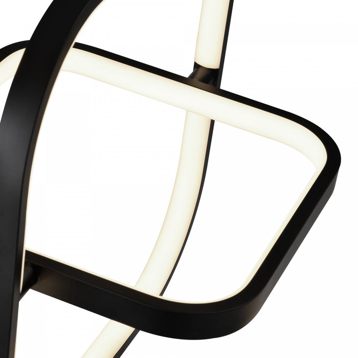 Sienna 30 W LED Square Black Pendant