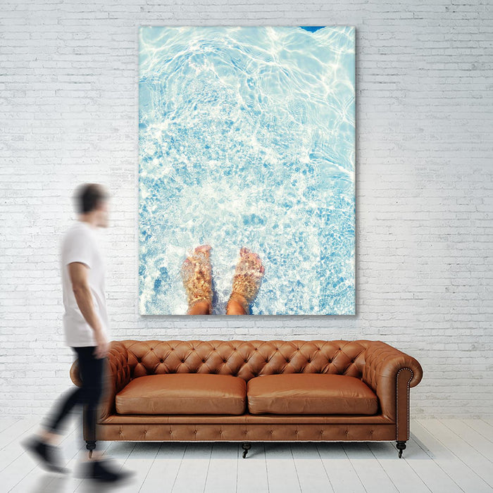 \"Relaxed Feet\" Giant Art 72x54 Wall Art
