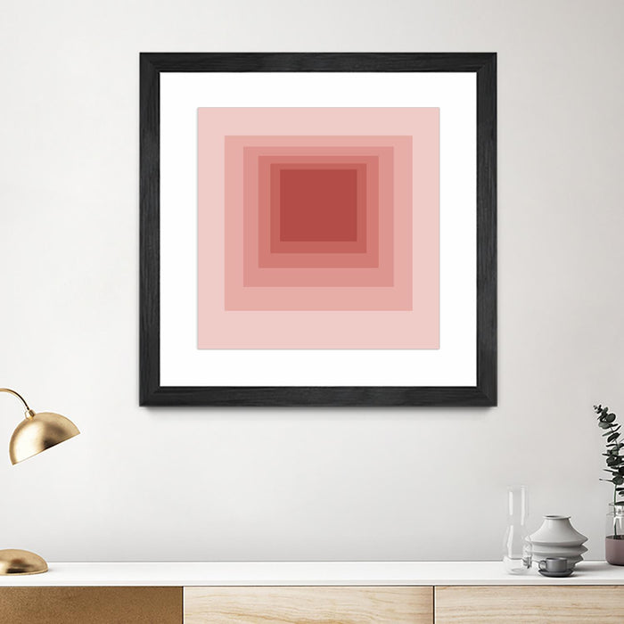 \"After Josef O\" Matted and Framed Black 30x30 Wall Art