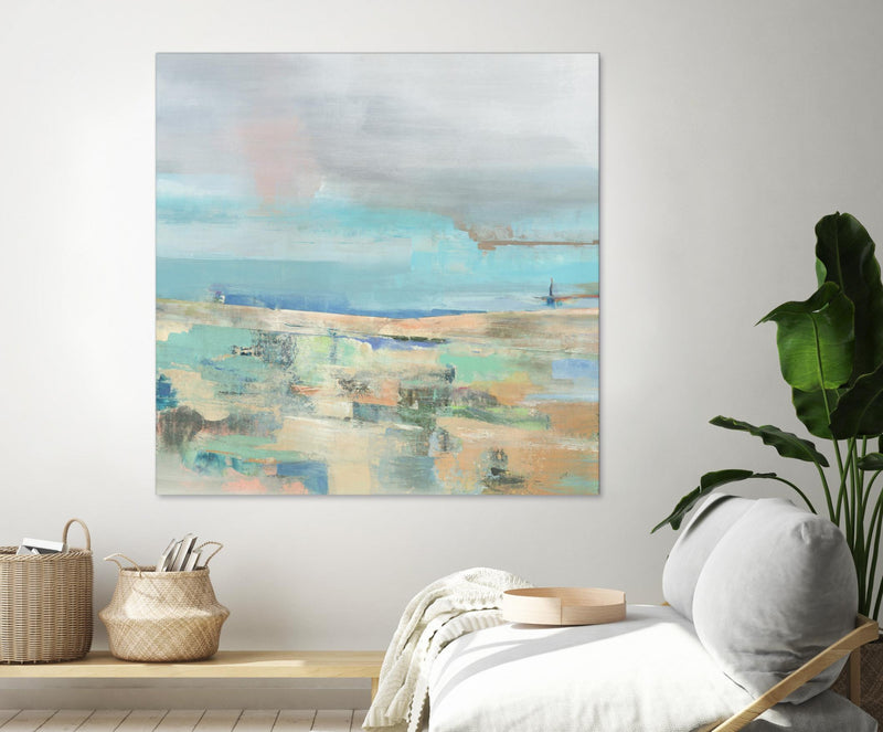 \"Low Tide I\" Giant Art 72x72 Wall Art