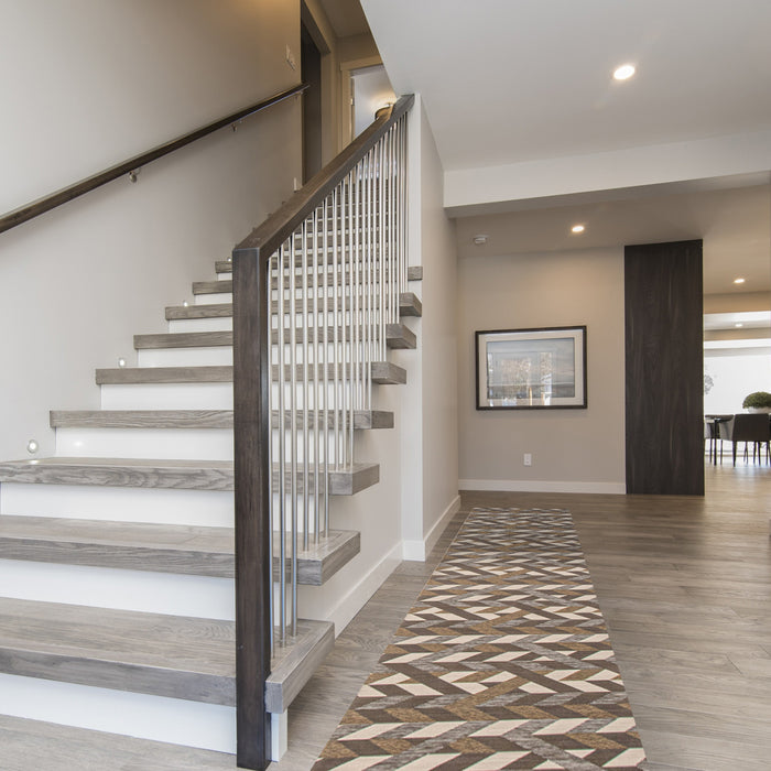 Bellezza Dark Brown 2'2\" x 50'0\" Area Rug