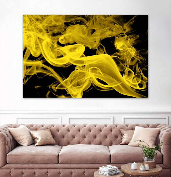 \"Yellow Smoke\" Giant Art 72x48 Wall Art
