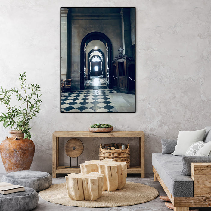 \"Confessional\" Canvas Framed Black 18x24 Wall Art