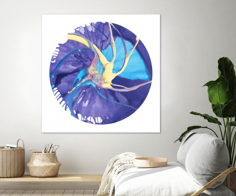 \"Spin Art 26\" Giant Art 72x72 Wall Art