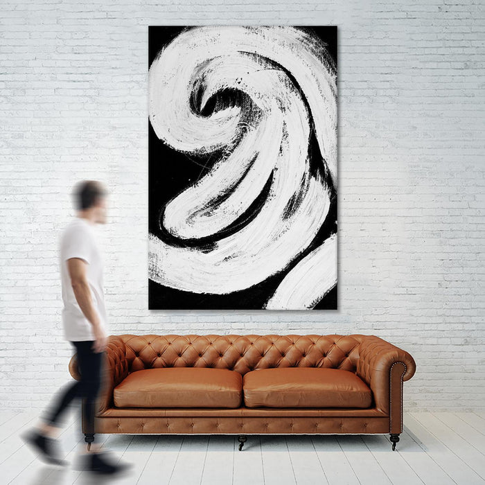 \"Loosely Intertwined Ii\" Giant Art 84x54 Wall Art