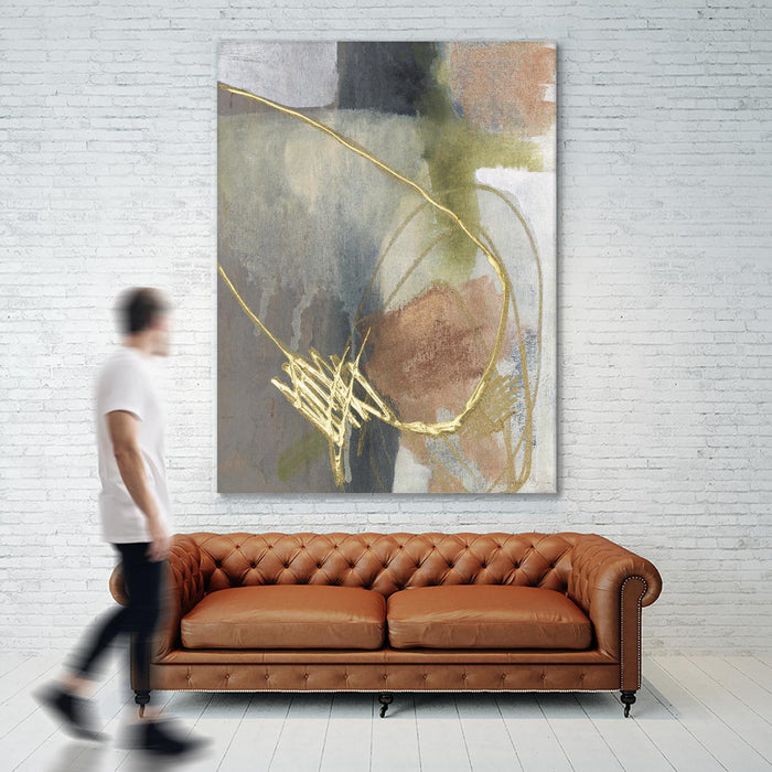 \"Burnished Loops Ii\" Giant Art 72x54 Wall Art