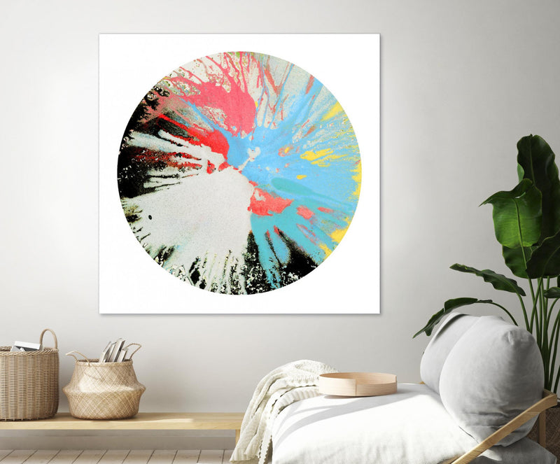 \"Spin Art 10\" Giant Art 54x54 Wall Art