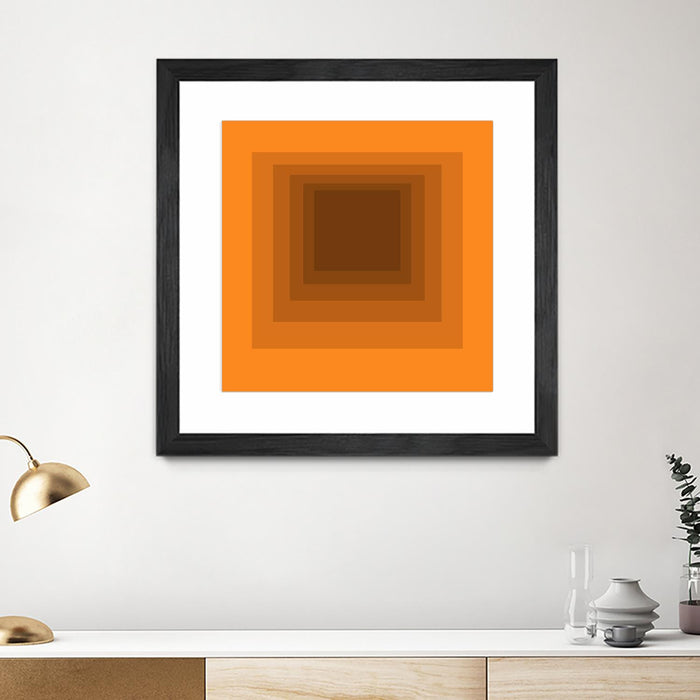 \"After Josef F\" Matted and Framed Black 30x30 Wall Art