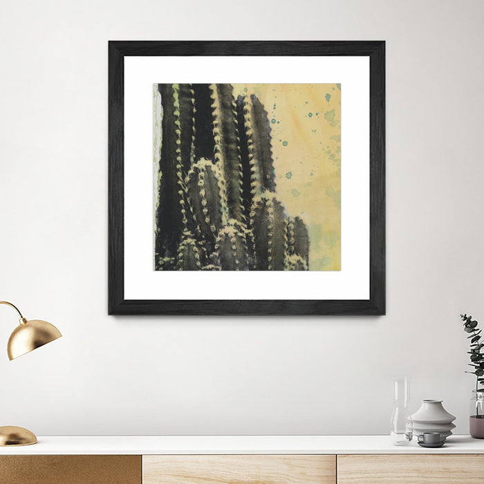 \"Desert Dreams Iv\" Matted and Framed Black 30x30 Wall Art