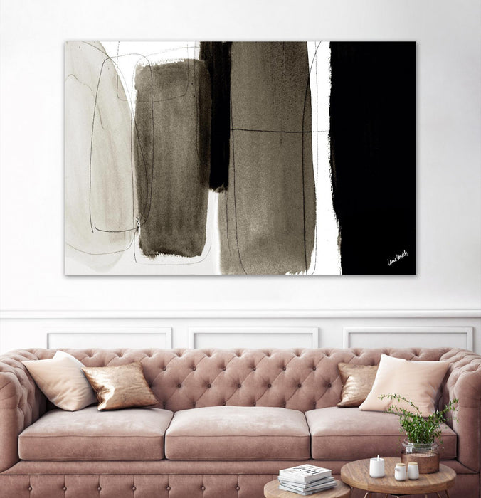 \"Dark Veil Abstract\" Giant Art 72x48 Wall Art