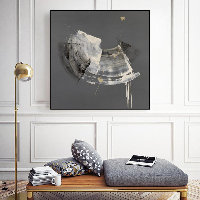 \"Elegance\" Canvas Framed Black 20x20 Wall Art