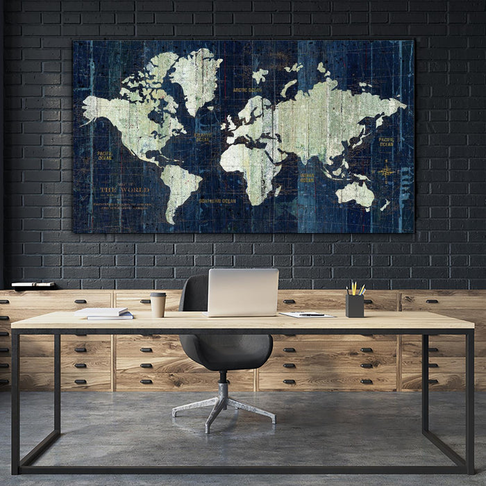 \"Old World Map\" Giant Art 84x48 Wall Art