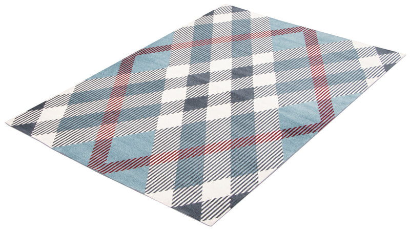 Kors Blue Machine Washable Area Rug - 3'0\" x 5'0\"