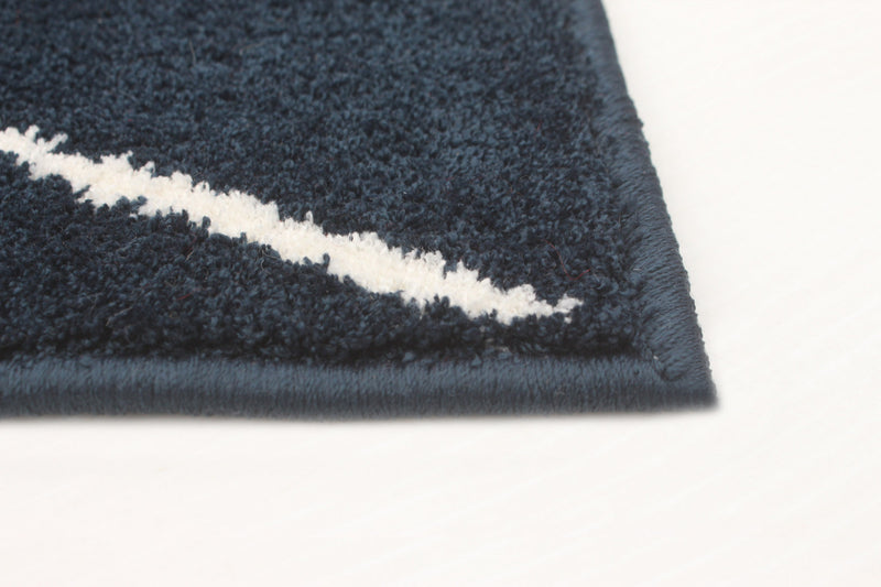 August Navy-White 7'10\" x 10'2\" Area Rug