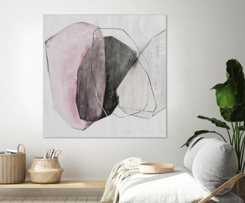 "Tickled With Pink" Giant Art 54x54 Wall Art