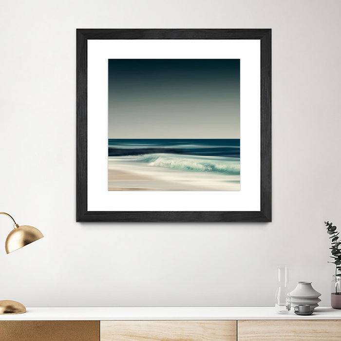 \"Cristal Surf\" Matted and Framed Black 36x36 Wall Art