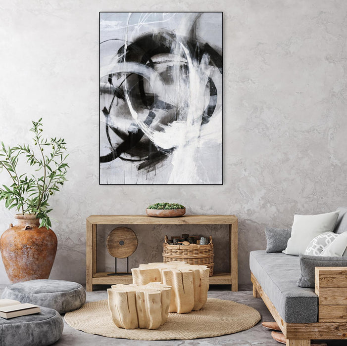 \"No Turning Radius\" Canvas Framed Black 30x40 Wall Art