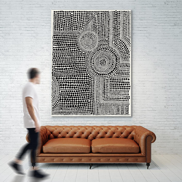 \"Clustered Dots A\" Giant Art 72x54 Wall Art