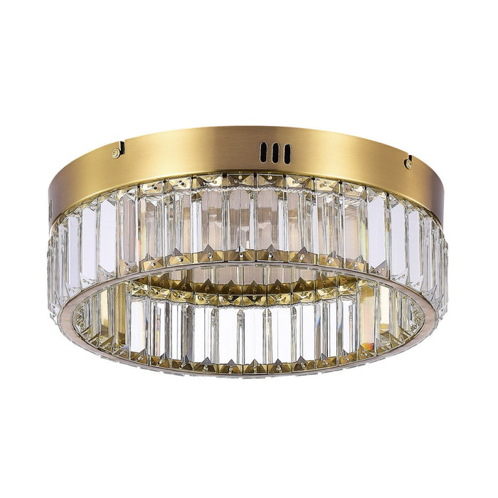 Stella One-Tier LED Brushed Brass Flush Mount