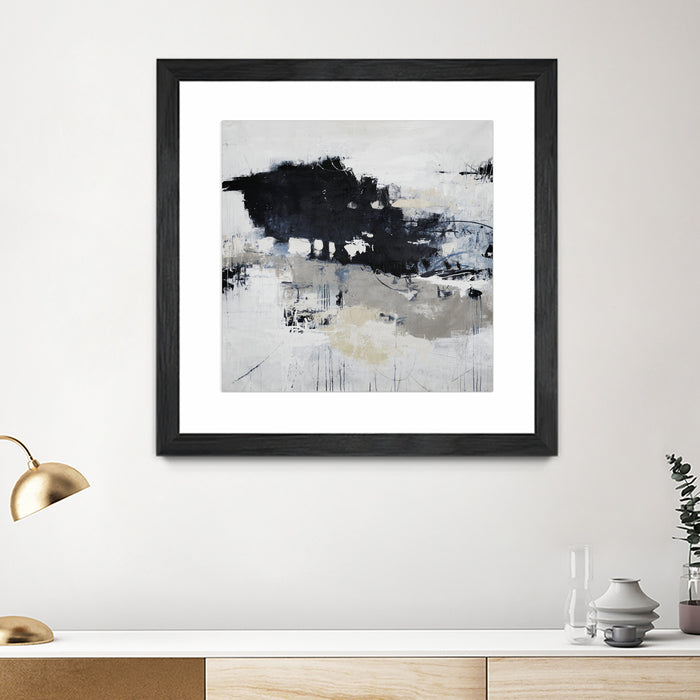 \"Big Bonanza\" Matted and Framed Black 36x36 Wall Art