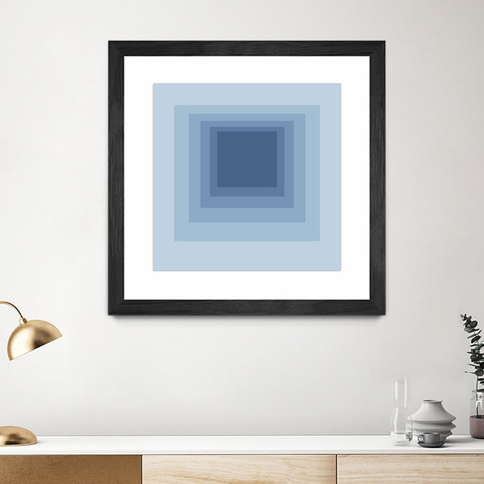 \"After Josef J\" Matted and Framed Black 36x36 Wall Art