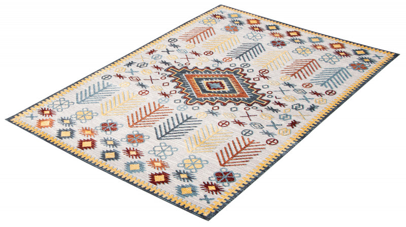Gypsy Grey Machine Washable Area Rug - 6'0\" x 9'0\"