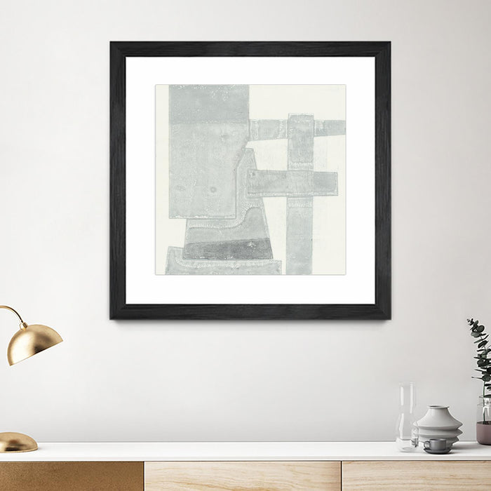 \"Orien\" Matted and Framed Black 36x36 Wall Art