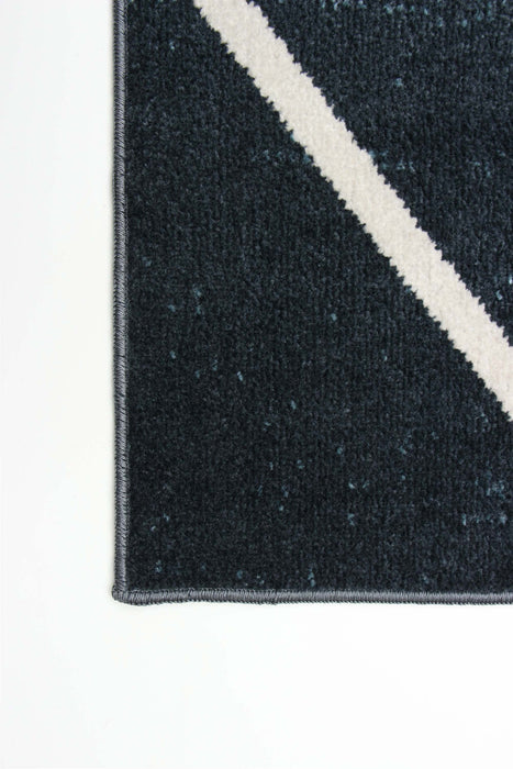 Kenza Blue Machine Washable Area Rug - 3'0\" x 5'0\"