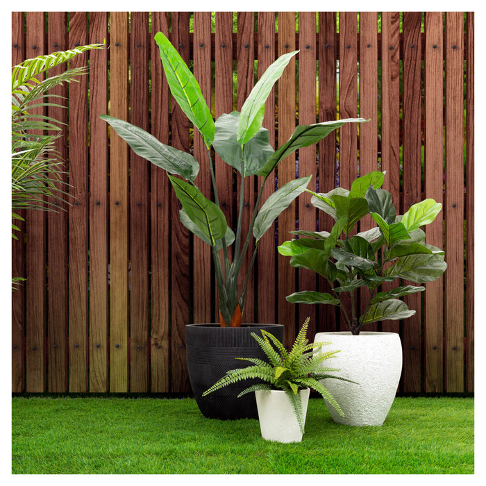 Artificial 47\" Areca Palm Indoor & Outdoor In Black Pot