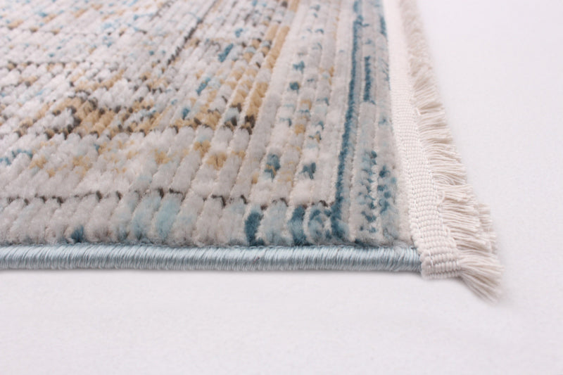 Leandra Taupe/blue Rug 8'0\" X 10'0\" Area Rug