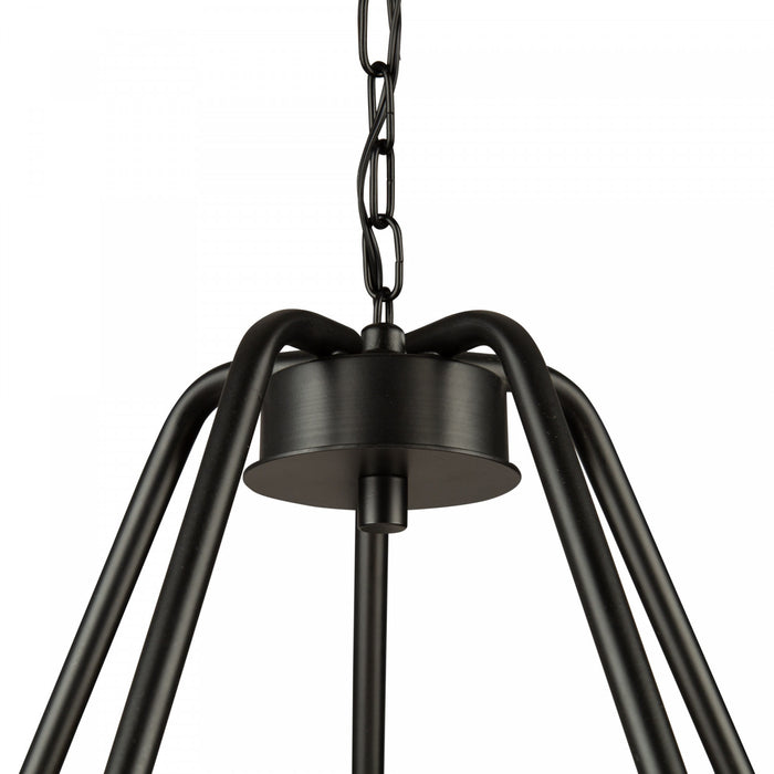 Perris 5-Light Black Chandelier