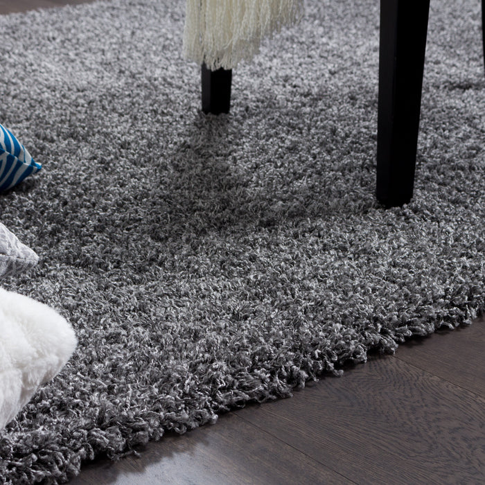 Victoria Grey Shag 3 x 5 Area Rug