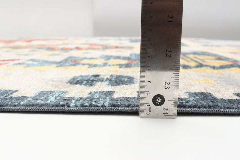 Mosaic Taupe/Copper Machine Washable Area Rug - 3'0\" x 5'0\"