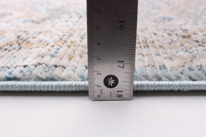 Leandra Taupe/blue Rug 8'0\" X 10'0\" Area Rug